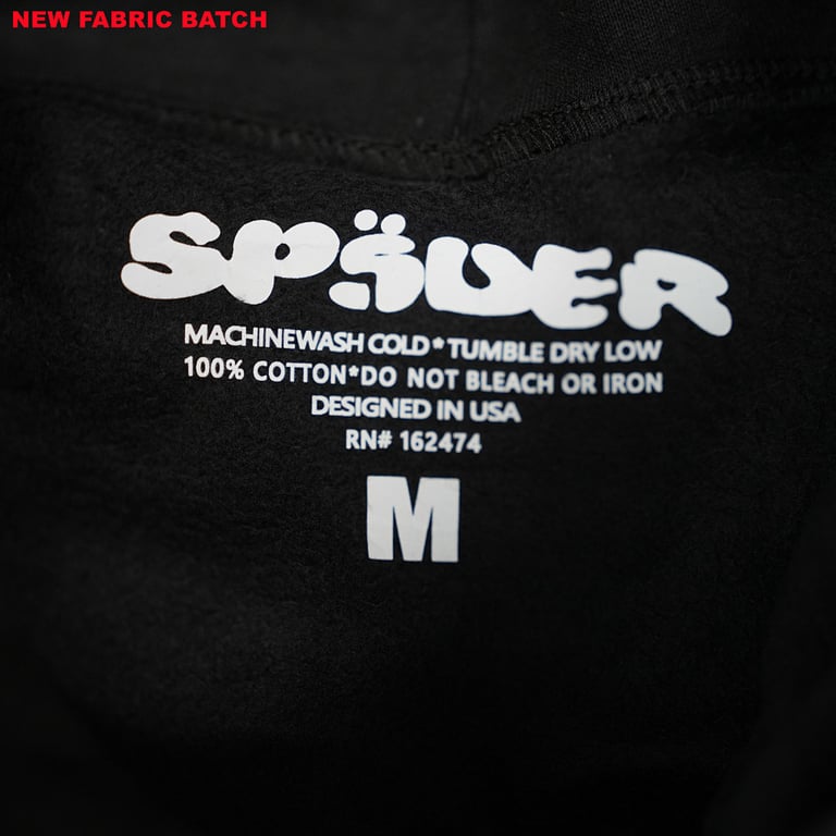 Sp5der OG Rhinestone Logo Hoodie Black - 56