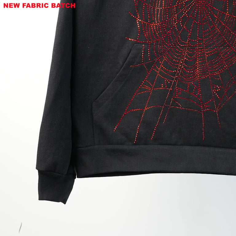 Sp5der OG Rhinestone Logo Hoodie Black - 71