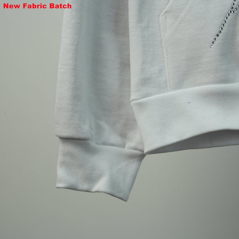 Sp5der Rhinestone Logo Hoodie White - 87