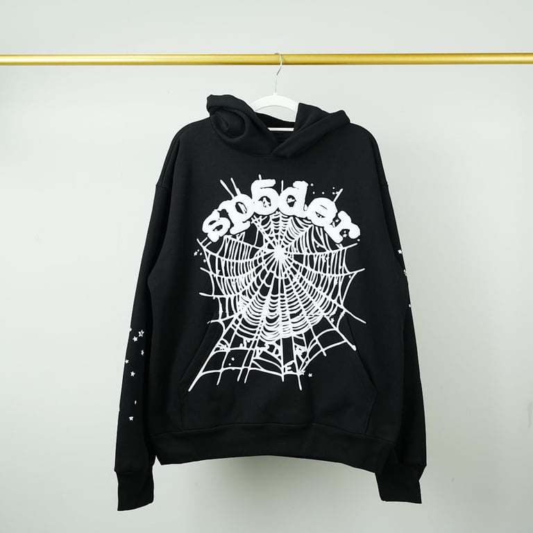 Sp5der OG Web Hoodie Black - 7
