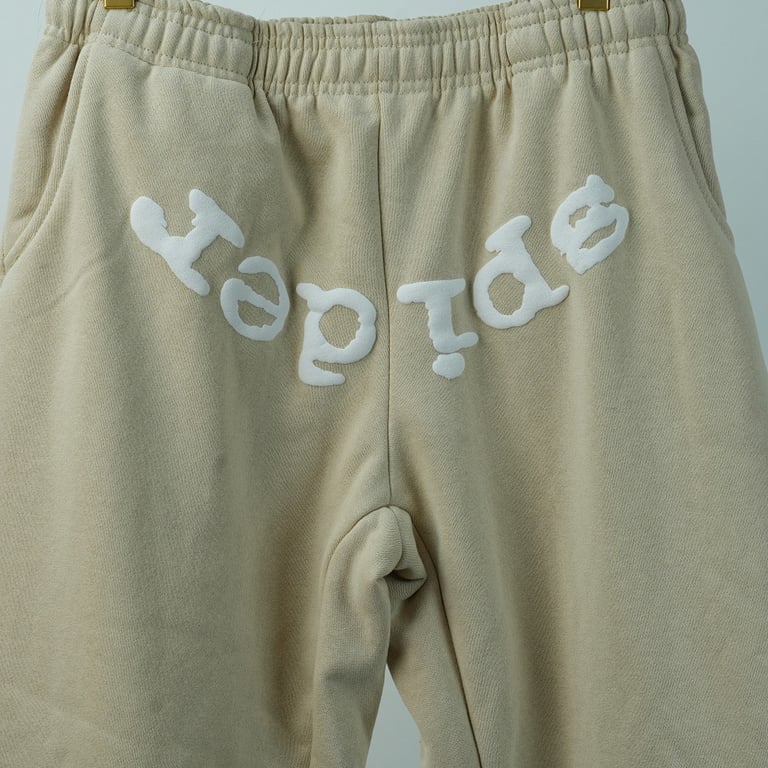 Sp5der Web Graphic Sweatpant Beige - 3
