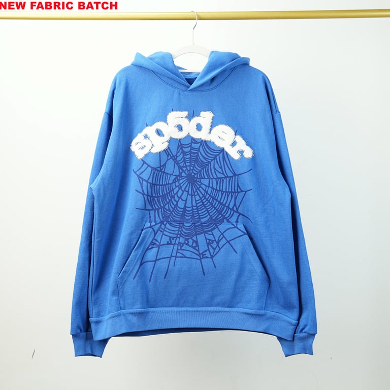 Sp5der Websuit Hoodie Blue - 11