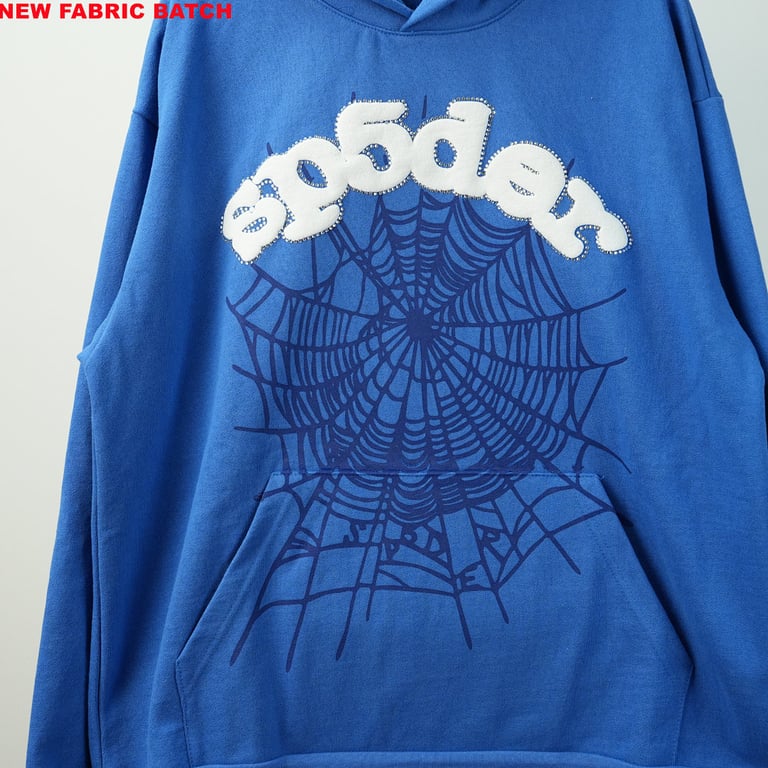 Sp5der Websuit Hoodie Blue - 9