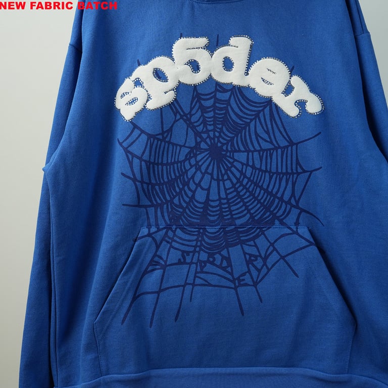 Sp5der Websuit Hoodie Blue - 10