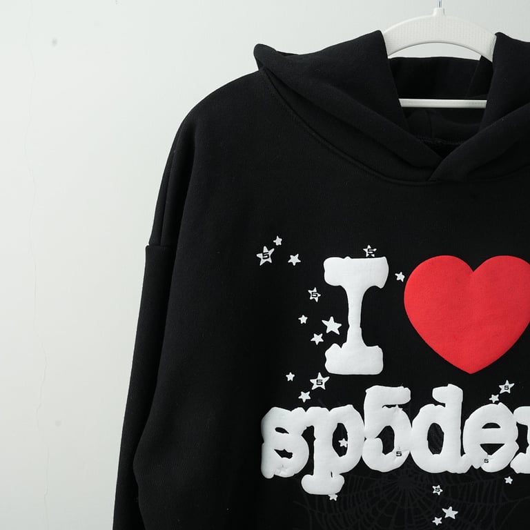 Sp5der IHeart SP5 Souvenir Hoodie Black - 15
