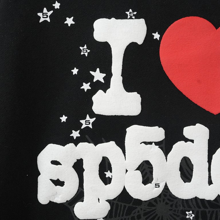 Sp5der IHeart SP5 Souvenir Hoodie Black - 3