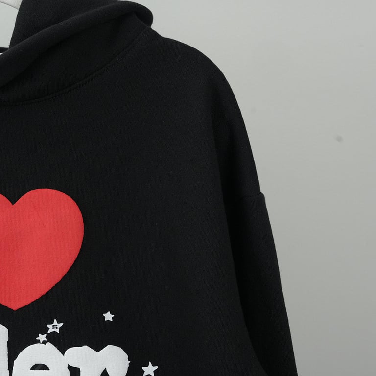 Sp5der IHeart SP5 Souvenir Hoodie Black - 7
