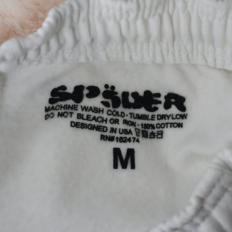 Sp5der Adult Sweatpants Egg Shell - 4