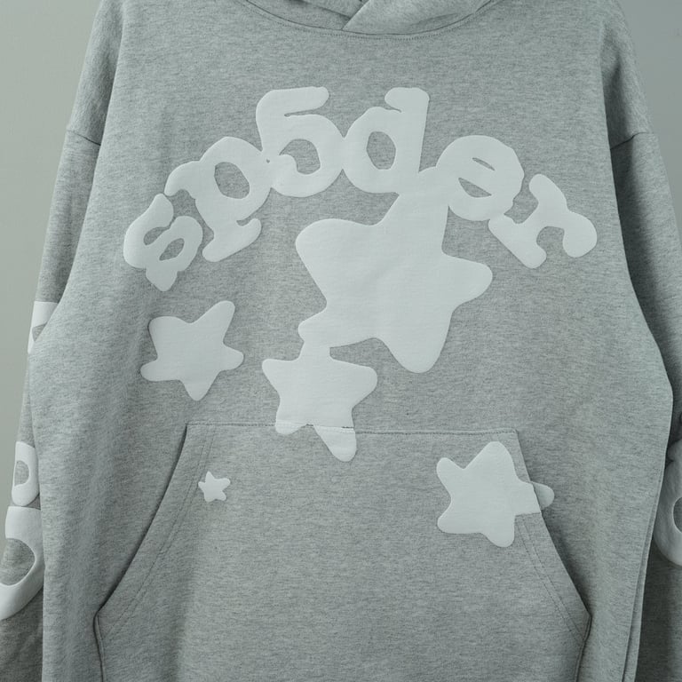 Sp5der Beluga Hoodie Heather Grey - 34