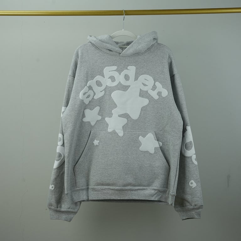 Sp5der Beluga Hoodie Heather Grey - 48