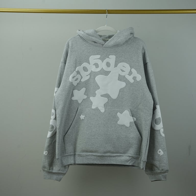 Sp5der Beluga Hoodie Heather Grey - 49
