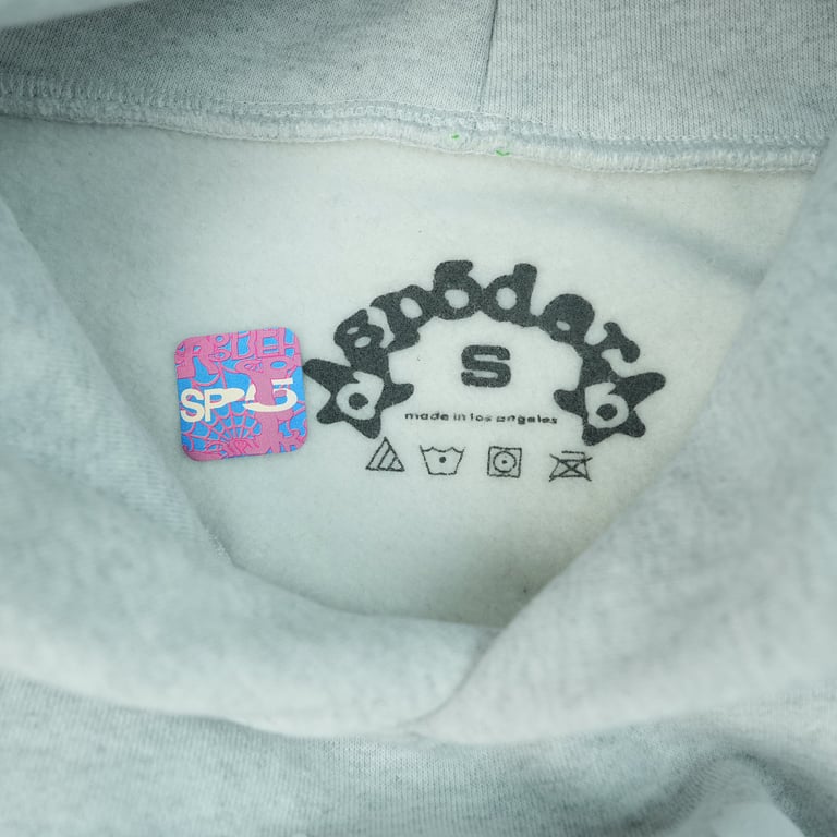 Sp5der OG Web Hoodie Heather Grey - 10