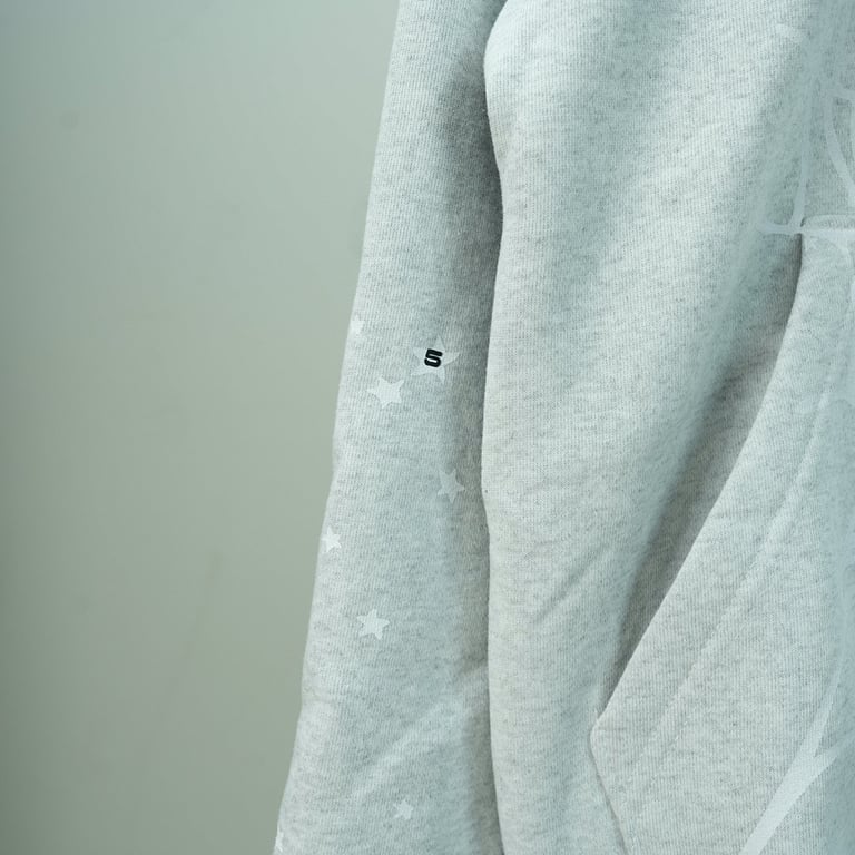 Sp5der OG Web Hoodie Heather Grey - 12