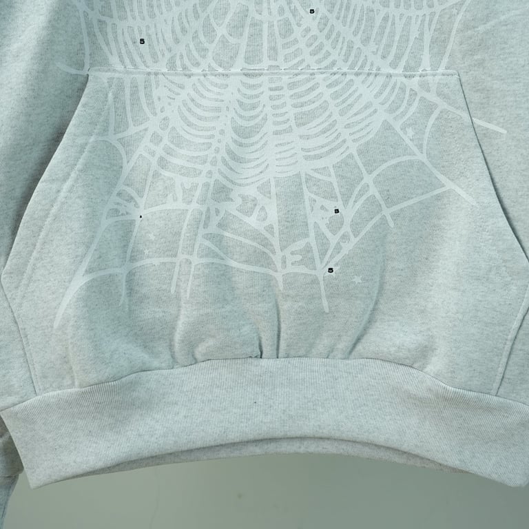 Sp5der OG Web Hoodie Heather Grey - 13