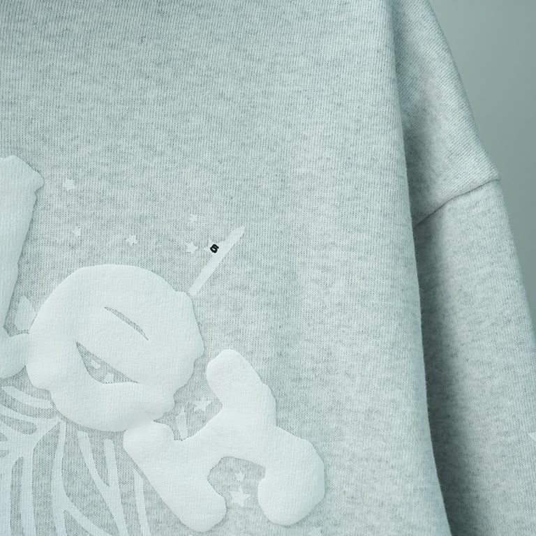 Sp5der OG Web Hoodie Heather Grey - 14