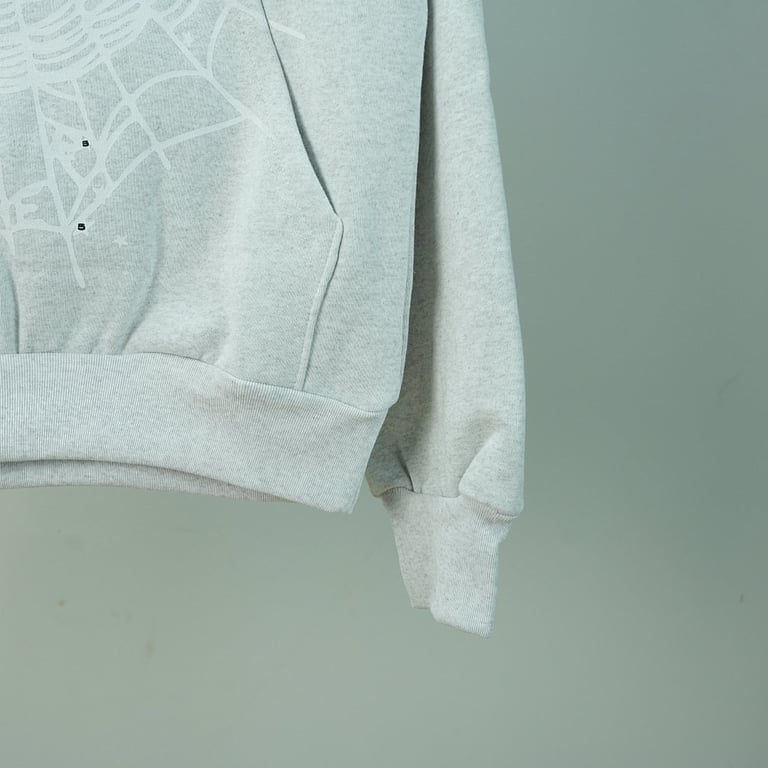 Sp5der OG Web Hoodie Heather Grey - 18