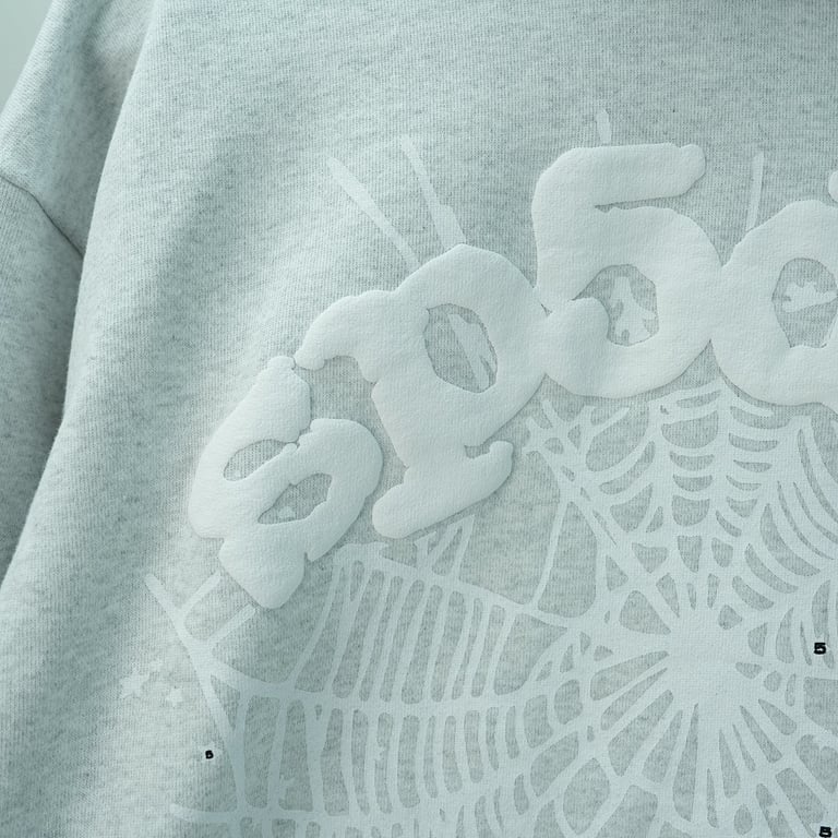 Sp5der OG Web Hoodie Heather Grey - 8