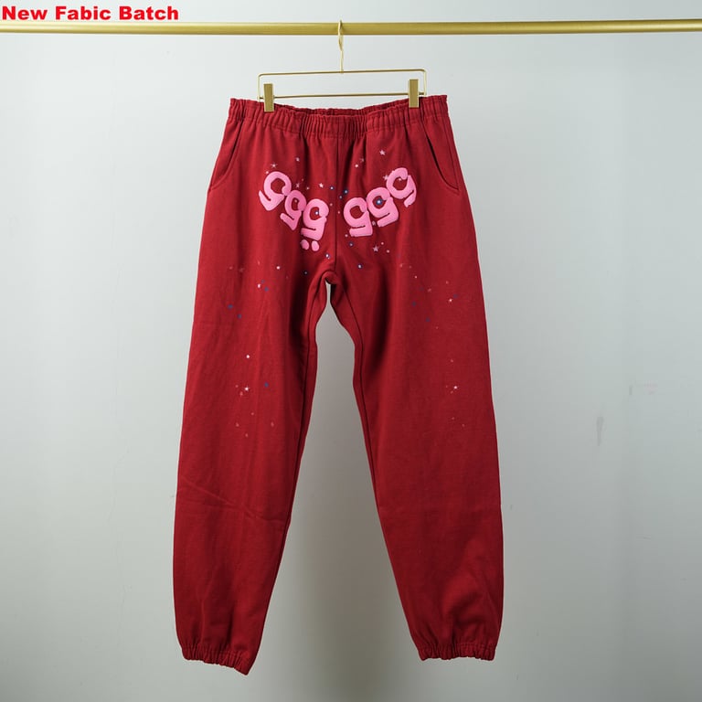 Sp5der Worldwide Red Angel Number 555 Sweatpants - 18