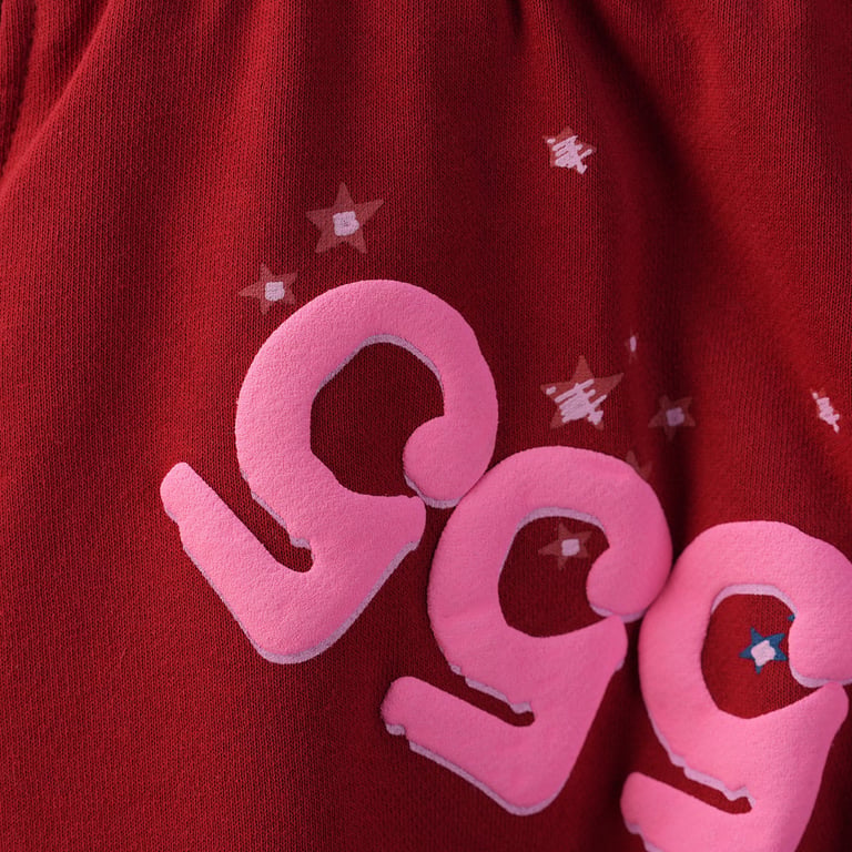 Sp5der Worldwide Red Angel Number 555 Sweatpants - 25