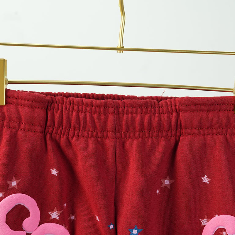 Sp5der Worldwide Red Angel Number 555 Sweatpants - 26