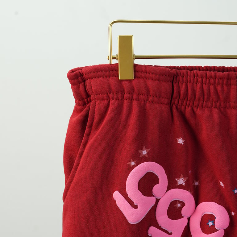 Sp5der Worldwide Red Angel Number 555 Sweatpants - 27