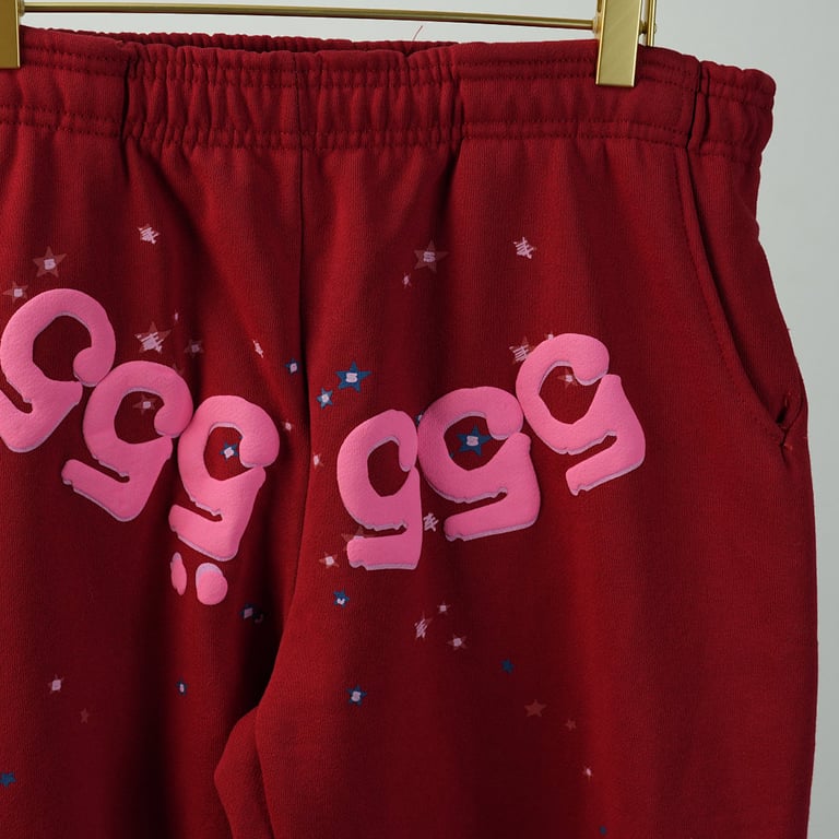 Sp5der Worldwide Red Angel Number 555 Sweatpants - 29