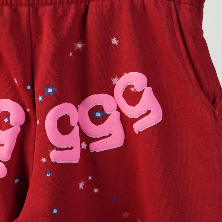Sp5der Worldwide Red Angel Number 555 Sweatpants - 30