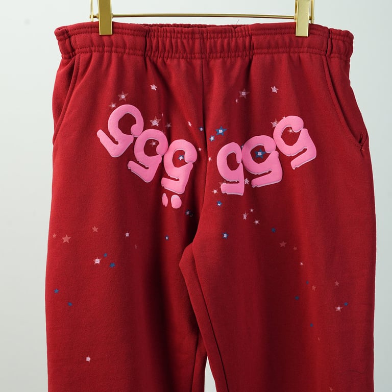 Sp5der Worldwide Red Angel Number 555 Sweatpants - 32