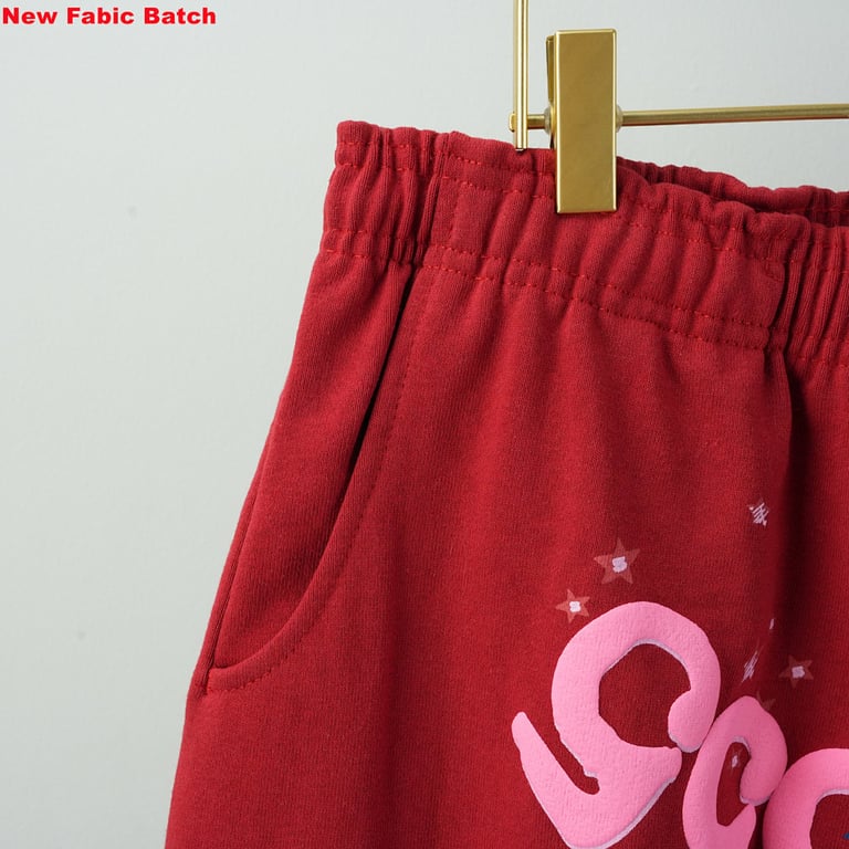 Sp5der Worldwide Red Angel Number 555 Sweatpants - 7
