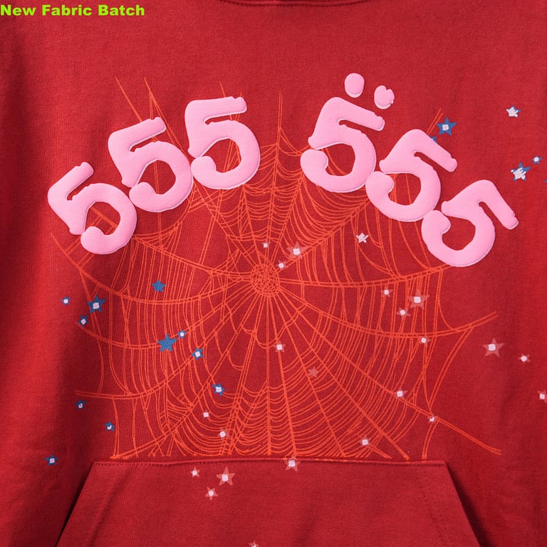 Sp5der Worldwide Red Angel Number 555 Hoodie - 13