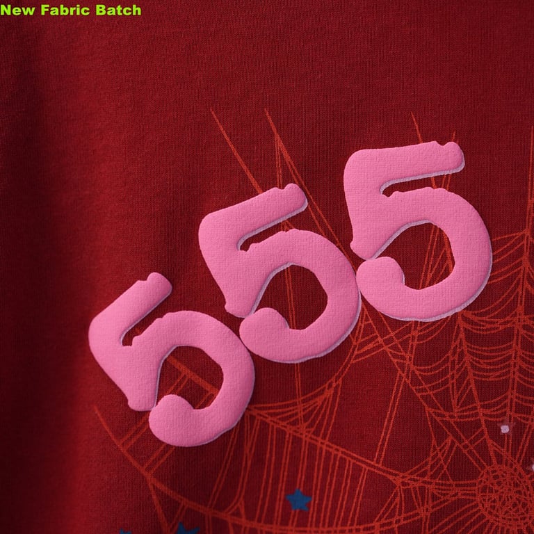 Sp5der Worldwide Red Angel Number 555 Hoodie - 20