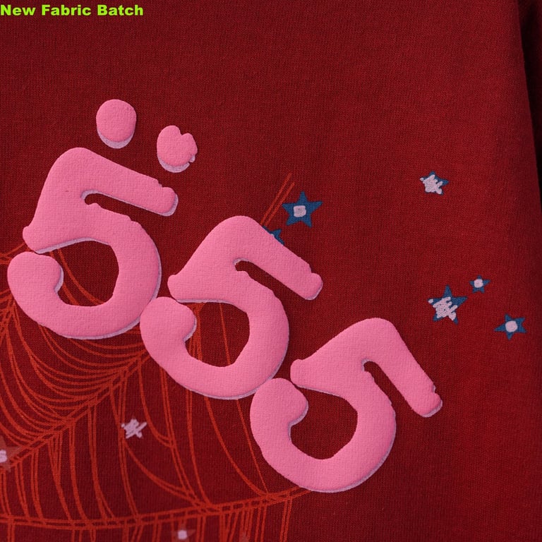 Sp5der Worldwide Red Angel Number 555 Hoodie - 21