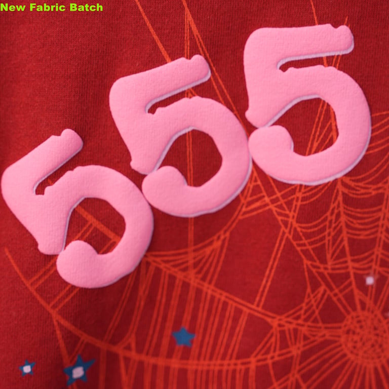 Sp5der Worldwide Red Angel Number 555 Hoodie - 23