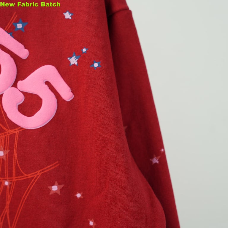 Sp5der Worldwide Red Angel Number 555 Hoodie - 26