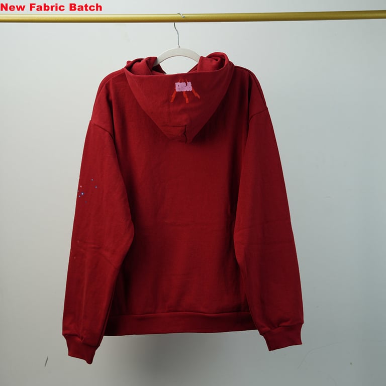 Sp5der Worldwide Red Angel Number 555 Hoodie - 8