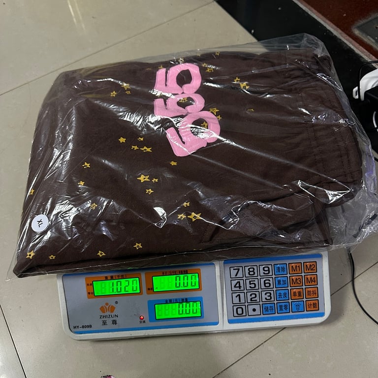 Sp5der Angel Number Sweatpants Brown - 3