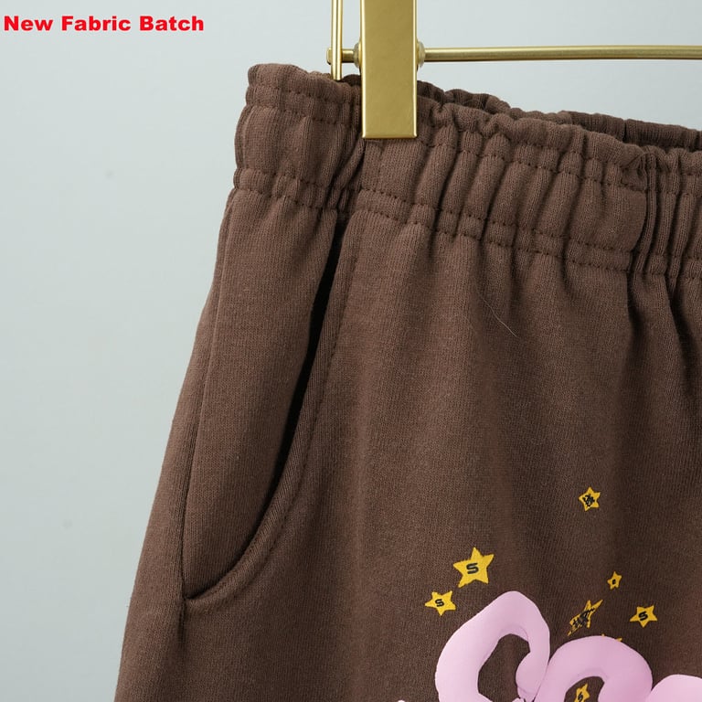 Sp5der Angel Number Sweatpants Brown - 14