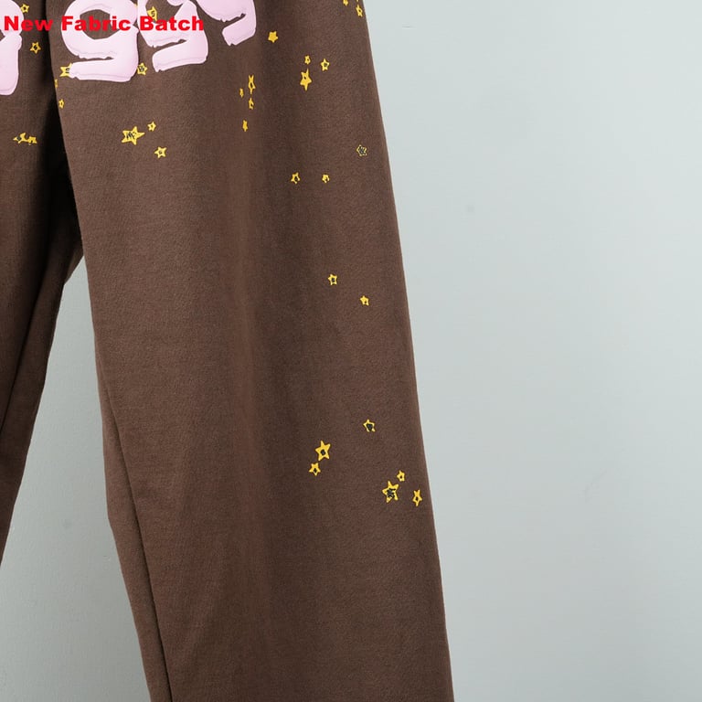 Sp5der Angel Number Sweatpants Brown - 17