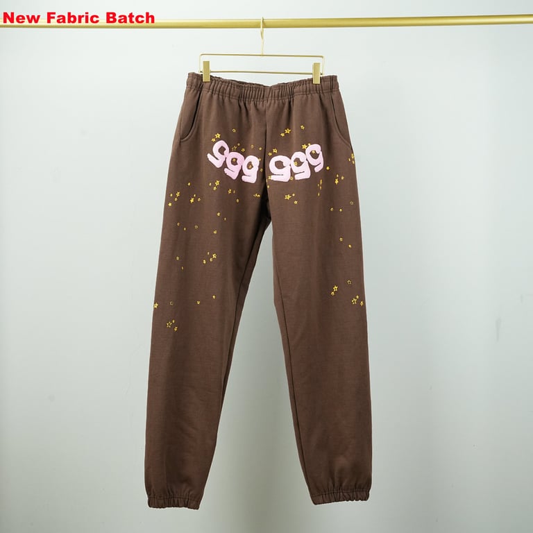 Sp5der Angel Number Sweatpants Brown - 22