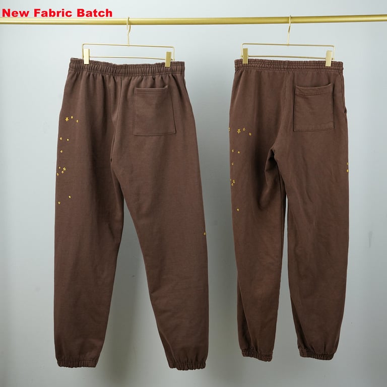 Sp5der Angel Number Sweatpants Brown - 5