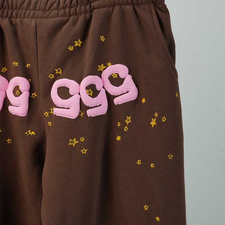 Sp5der Angel Number Sweatpants Brown - 36