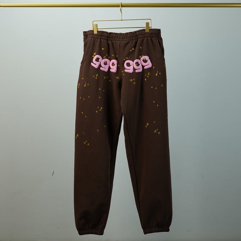 Sp5der Angel Number Sweatpants Brown - 39