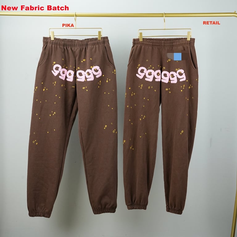 Sp5der Angel Number Sweatpants Brown - 2