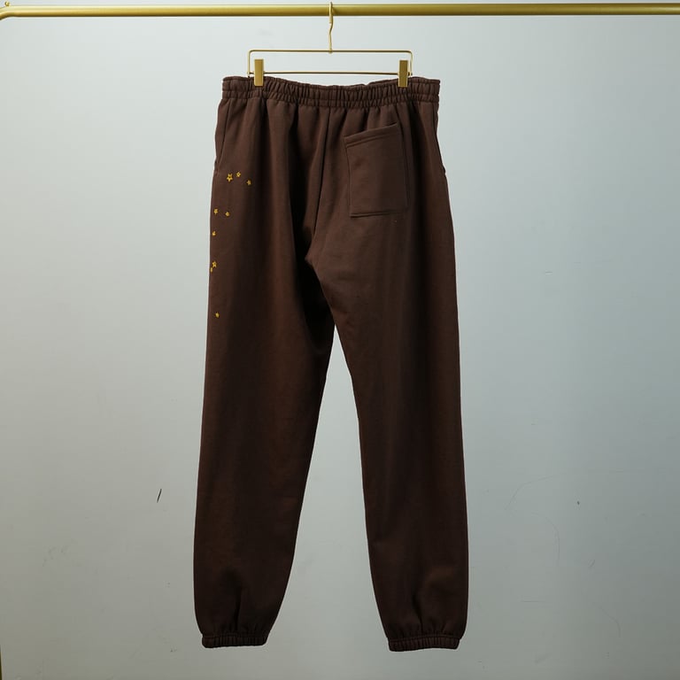 Sp5der Angel Number Sweatpants Brown - 41