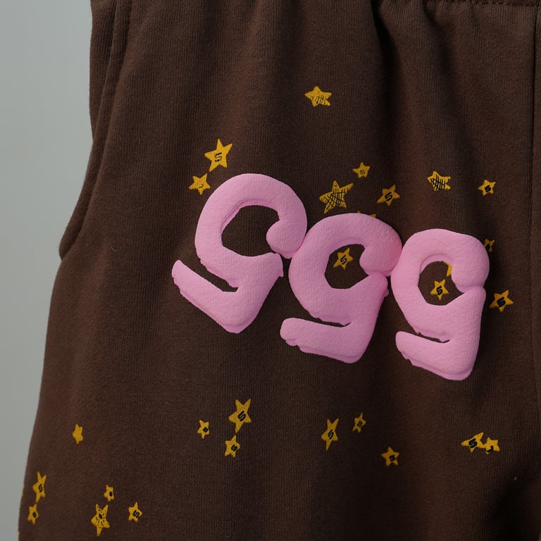 Sp5der Angel Number Sweatpants Brown - 42