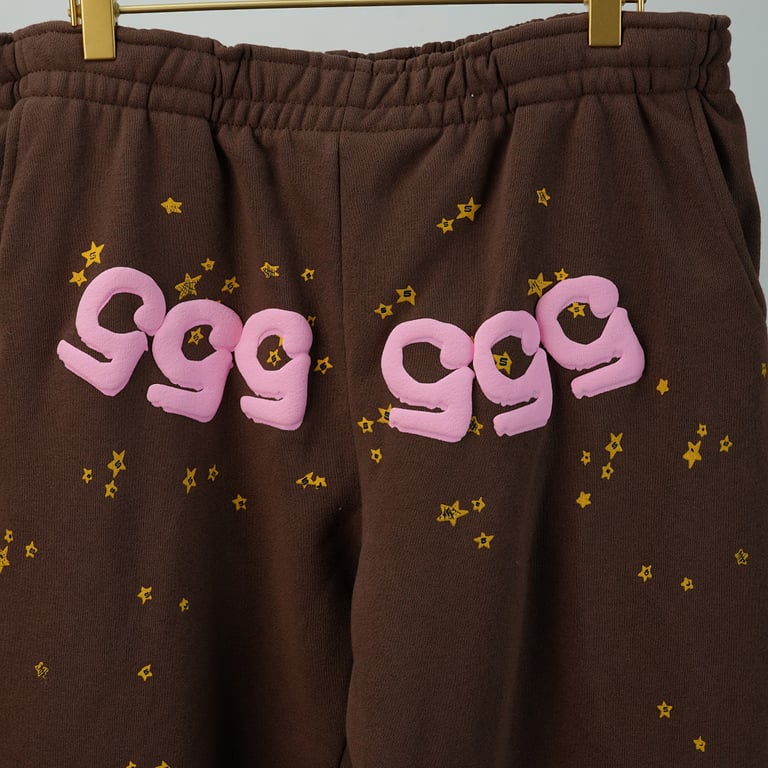 Sp5der Angel Number Sweatpants Brown - 44