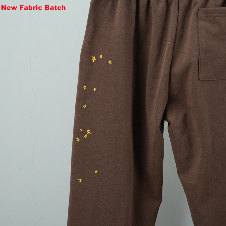 Sp5der Angel Number Sweatpants Brown - 7