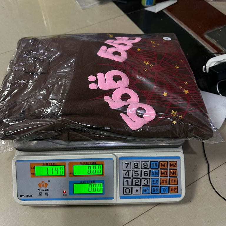 Sp5der Angel Number Hoodie Brown - 2