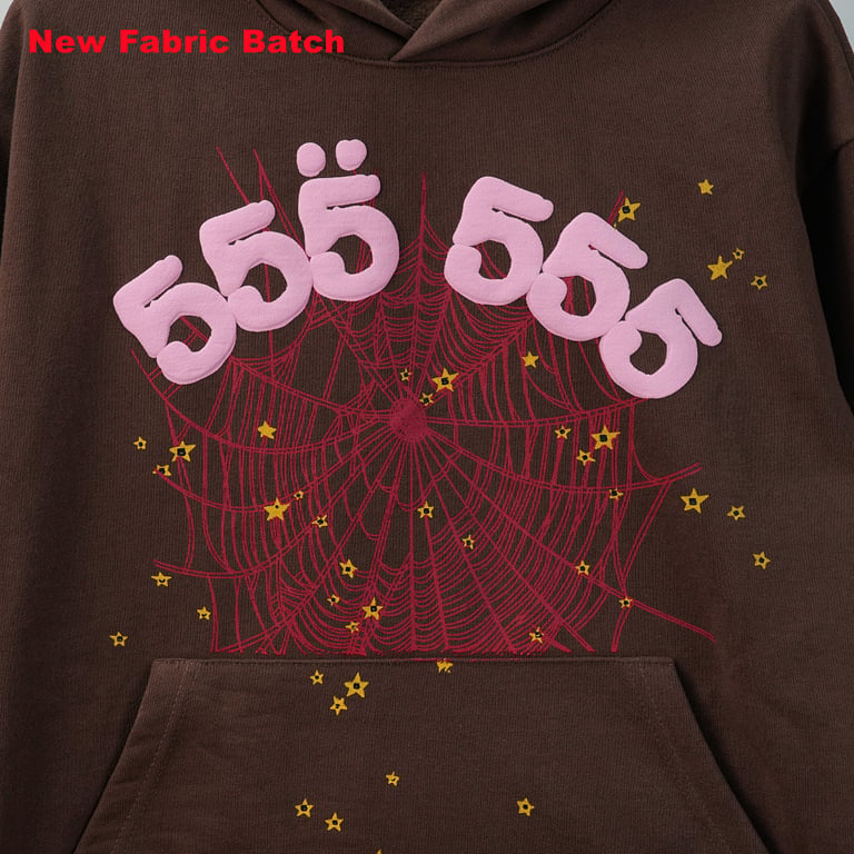 Sp5der Angel Number Hoodie Brown - 27