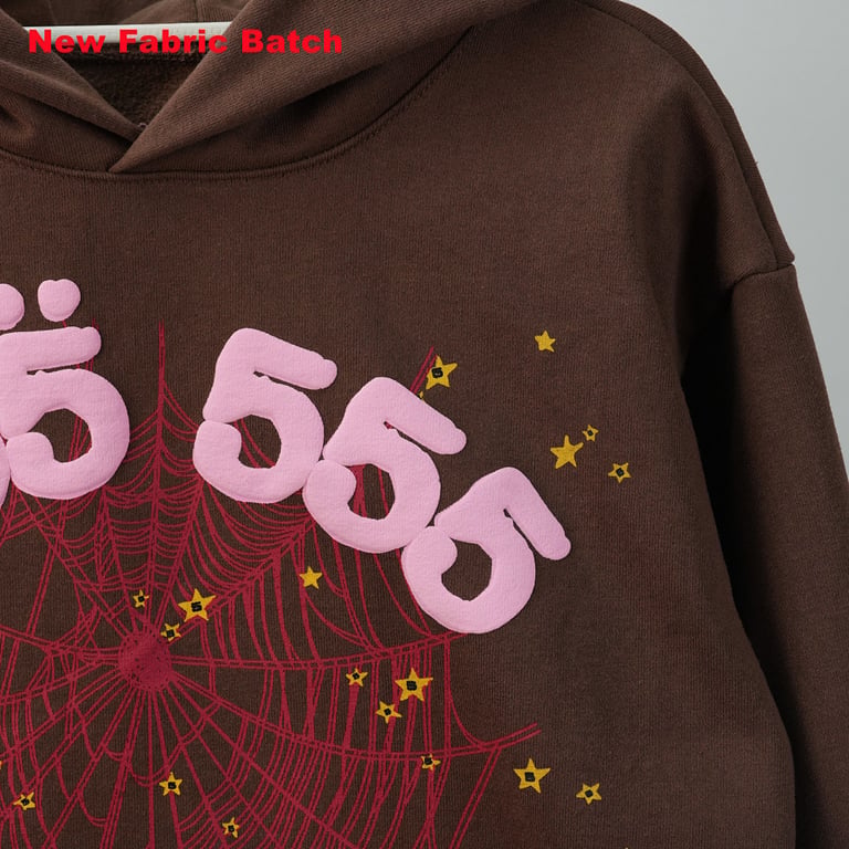 Sp5der Angel Number Hoodie Brown - 29